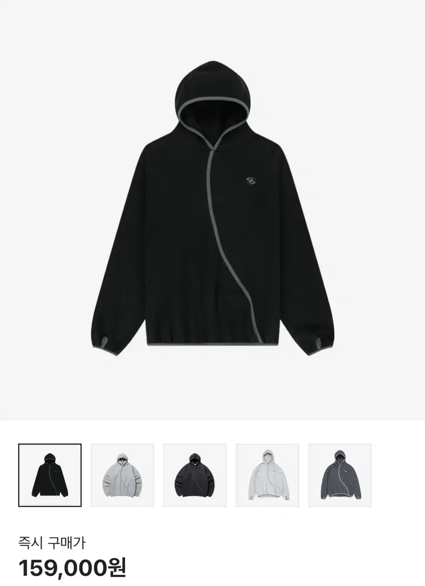 [SAN SAN GEAR] / ☆ 25SS BUTTON HOODIE / BLACK BUTTON HOODIE [BLACK] - SAN SAN GEAR